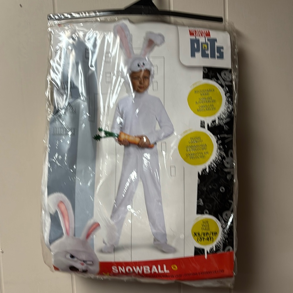 Snowball the secret life of pets Halloween costume 3T -4T